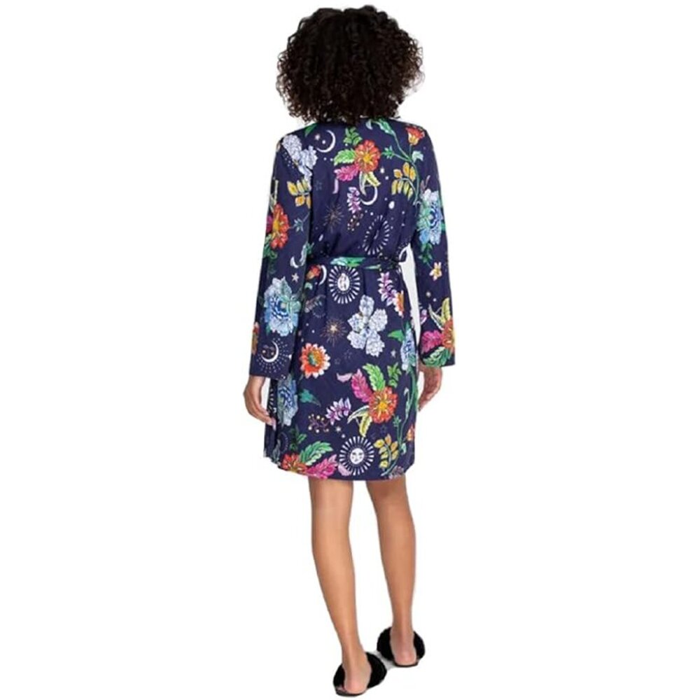Johnny Was Pajamas Lounge Aurora Borealis Sleepwear Robe Orbit Purple XL NEW - Picture 7 of 8
